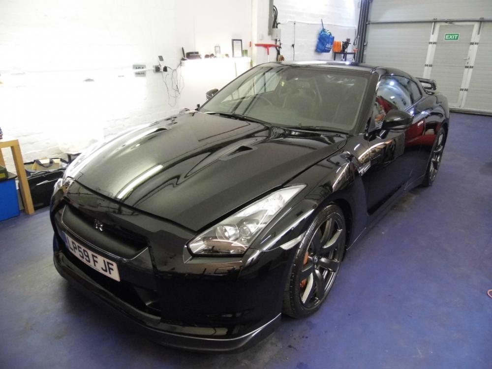 Nissan GTR with factory hardened ceramic paint